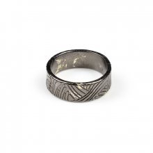 Bague Ghām̐sa Laiton plaqué Rhodium Noir